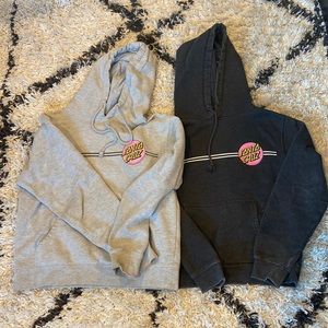 TWO SANTA CRUZ SKATEBAORDS HOODIE